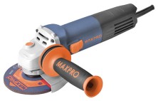 MAX-PRO Шлифмашина угловая 800 Вт; 11000 об/мин; кожух 125 мм; антивибрационная ручка; дополнительные щетки; 1,95 кг; кор.