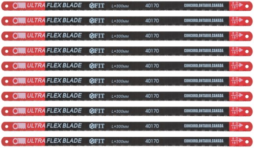 Полотна ножовочные односторонние 300 мм ( Super Flex), 10 шт. ( 18 ТPI )