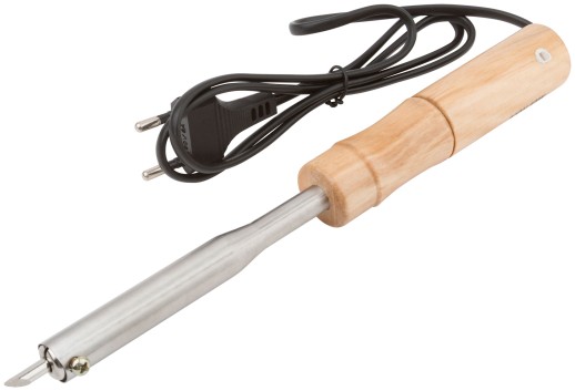 Паяльник 220 В, деревянная ручка, скошенное жало D=4,8 мм, 40 Вт
