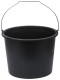 Ведро строительное пластиковое для перемешивания раствора, усиленные стенки 12 л