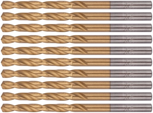 Сверла HSS по металлу, титановое покрытие 4,2 мм (10 шт.)