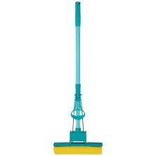 Швабра отжимная, 110 см, губка PVA 26х5,5х6 см, телескопическая рукоятка, бирюзовая, Home// Palisad