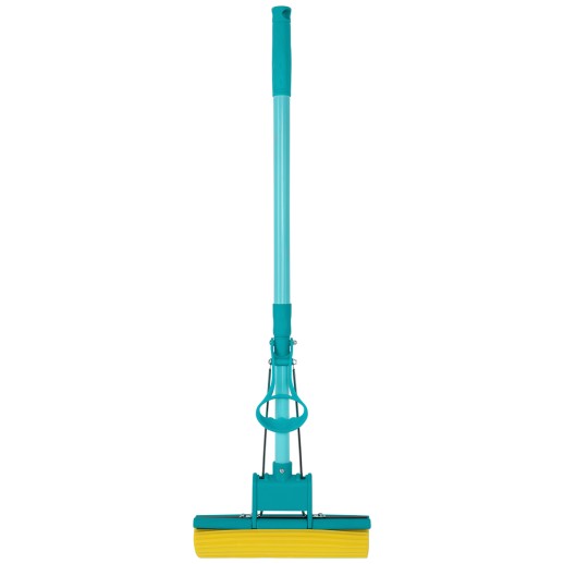 Швабра отжимная, 110 см, губка PVA 26х5,5х6 см, телескопическая рукоятка, бирюзовая, Home// Palisad