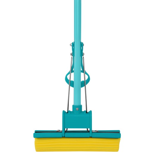 Швабра отжимная, 110 см, губка PVA 26х5,5х6 см, телескопическая рукоятка, бирюзовая, Home// Palisad