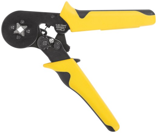 Пресс-клещи для обжима втулочных наконечников 0,25-10 мм, прорезиненные ручки 175 мм