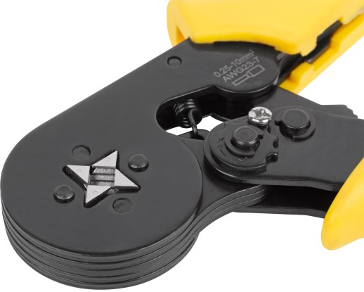 Пресс-клещи для обжима втулочных наконечников 0,25-10 мм, прорезиненные ручки 175 мм