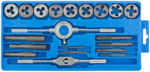 Лерки-метчики для мягкого металла 20 шт., пластиковый кейс