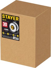 STAYER PRO-325, КГ, 3 х 2.5 мм2, 30 м, 4000 Вт, IP44, силовой удлинитель на стальной катушке (55076-30)