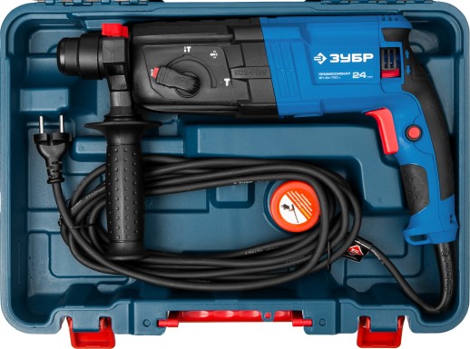 ЗУБР 24 мм, 750 Вт, перфоратор SDS Plus, Профессионал (ЗП-24-750 К)