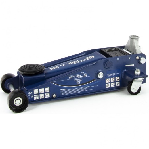 Домкрат гидравлический подкатной, быстрый подъем, 3 т, Quick, 130-465 мм, профессиональный Stels