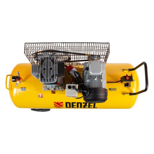 Компрессор воздушный BCI3000-T/200, ременный привод , 3.0 кВт, 200 литров, 530 л/мин Denzel