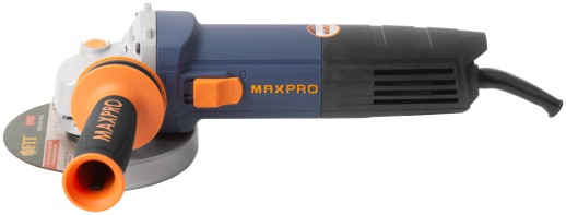MAX-PRO Шлифмашина угловая 1200 Вт; 11500 об/мин; быстрозажимной кожух 125 мм; антивибрационная ручка; дополнительные щетки; 2,2 кг; кор.