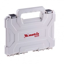 Набор сверл комбинированный, сверла по металлу 1-6.5 мм, бетону 4-8 мм, дереву 4-10 мм, перовые 16,22,25 мм, биты 20 шт, адаптер, головки 2 шт, зенковка, 50 предметов Pro Matrix