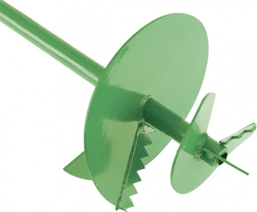 Бур садовый шнековый, 1085 мм, диаметр 250 мм, Россия, Сибртех