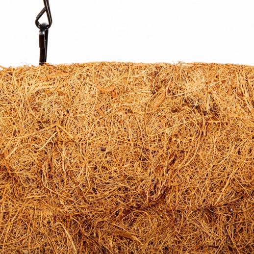 Кашпо подвесное с вкладышем из коковиты, полукруглое D 35 Palisad