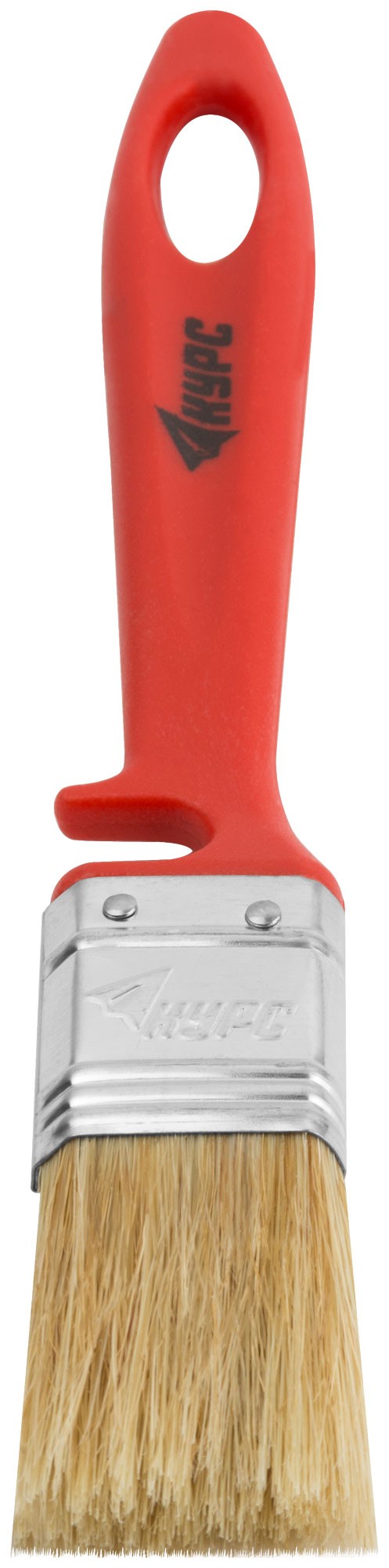 Кисть флейцевая "Крафт", натур.светлая щетина, пластиковая ручка с выемкой  25 мм