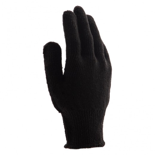 Перчатки хлопкоэфирные плюшевые, ПВХ "Точка", 7 кл, 55 гр Россия Сибртех