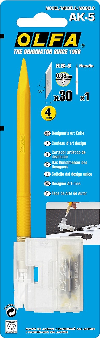 OLFA Utility Models для точных работ 4 мм, перовой нож (OL-AK-5)