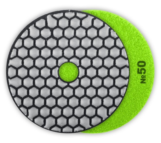 ЗУБР 100 мм, №50, сухое шлифование, алмазный гибкий шлифовальный круг АГШК, Профессионал (29868-050)