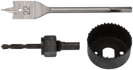 Сверла наборные для замков, набор 3 шт. (22/54 мм)