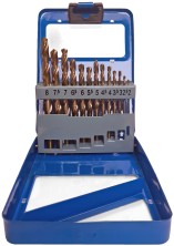 Набор сверл по металлу с кобальтом 5% в металлической коробке; 2-8 мм (через 0,5 мм), 13 шт., Cutop Profi