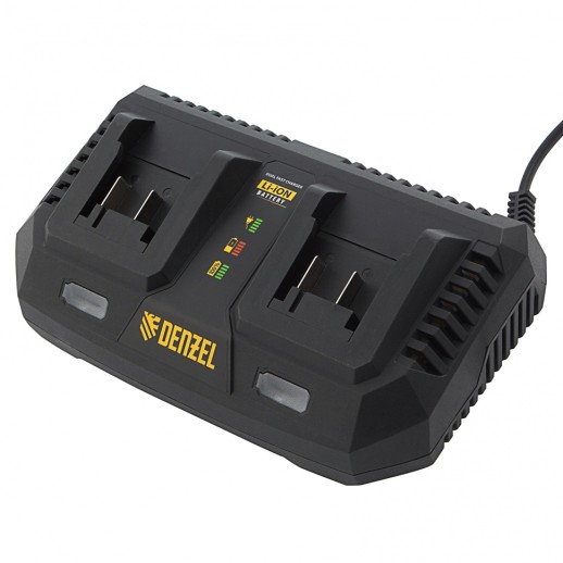 Устройство зарядное для аккумуляторов IBC-18-3.0-2, Li-Ion, 18В, 3.0 А, для двух батарей Denzel