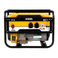 Генератор бензиновый PS 28, 2.8 кВт, 230 В, 15 л, ручной стартер Denzel