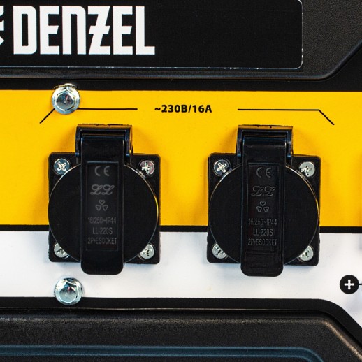 Генератор бензиновый PS 28, 2.8 кВт, 230 В, 15 л, ручной стартер Denzel