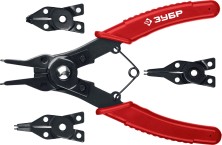 ЗУБР 4-в-1, 4 насадки, съемник стопорных колец (2283)