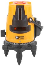 Уровень лазерный самоуспокаивающийся, зеленые лучи, горизонталь + 4 вертикали, диапазон 20 м, Li-Ion аккум., 2 уровня яркости, без треноги, коробка