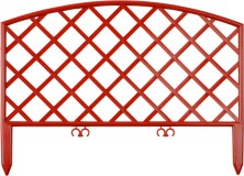 GRINDA Плетень, 24 х 320 см, терракот, 7 секций, декоративный забор (422207-T)