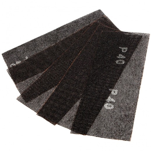 Сетка абразивная, P 40, 115 х 280 мм, 5 шт Denzel