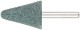 Шарошка абразивная ( по камню, мрамору, кафелю), хвостовик 6 мм, конус с закруглением 25 х 35 мм