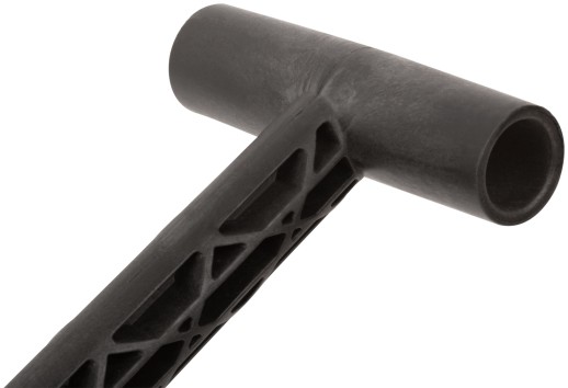 Лопата автомобильная стальная, морозостойкий пластиковый черенок 195х260x700 мм