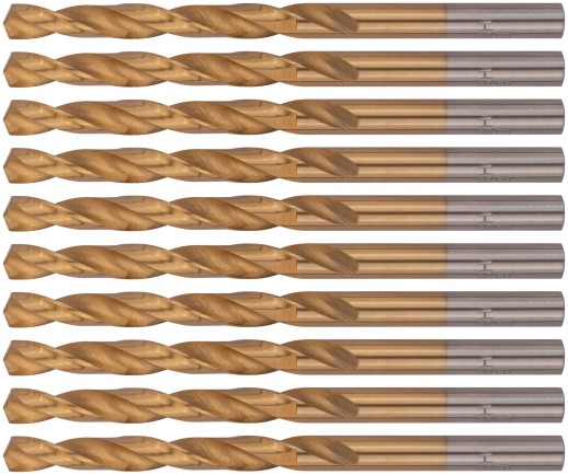 Сверла HSS по металлу, титановое покрытие 6,0 мм (10 шт.)