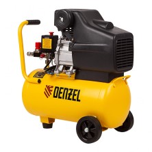 Компрессор воздушный DC1500/24, прямой привод, 1.5 кВт, 24 литра, 220 л/мин Denzel