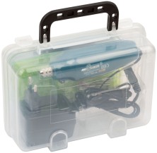 Гравировальная машина мини 12 Вт; 12000 об/мин; 3,2 мм; адаптер; набор насадок; пластик. кейс