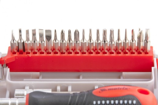 Отвертка для точных работ с насадками Fusion, 22 предмета, в пластиковом пенале Matrix