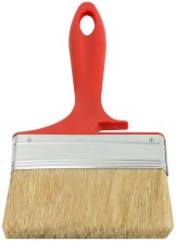 Кисть флейцевая "Крафт", натур.светлая щетина, пластиковая ручка с выемкой 100 мм