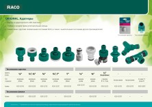 RACO ORIGINAL, из ударопрочного пластика, штуцерный переходник (4250-55210T)