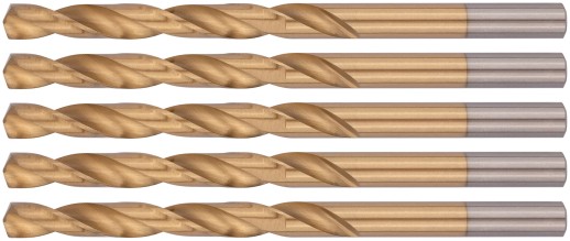 Сверла HSS по металлу, титановое покрытие 7,0 мм ( 5 шт.)