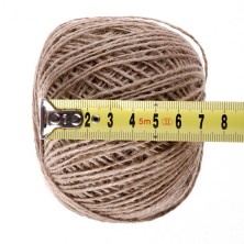 Шпагат джутовый, 1 мм, L 140 м, 2-ниточный, Россия Сибртех