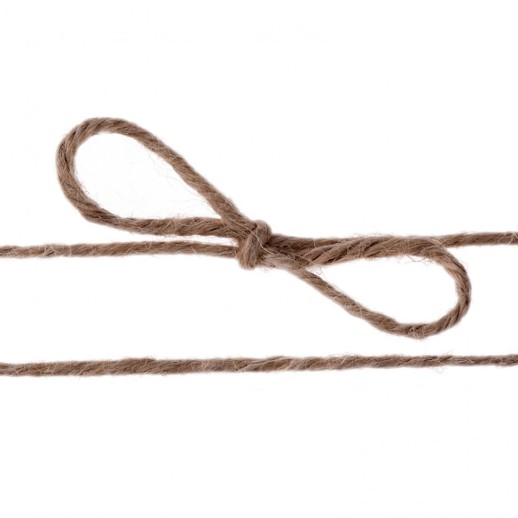 Шпагат джутовый, 1 мм, L 140 м, 2-ниточный, Россия Сибртех