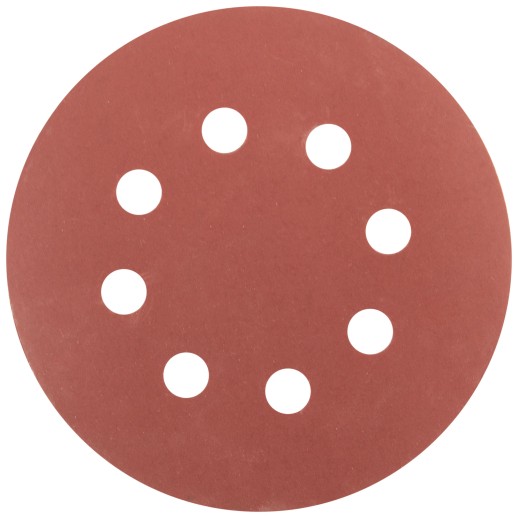 Круги шлифовальные с отверстиями (липучка), алюминий-оксидные, 125 мм, 5 шт. Р 1000