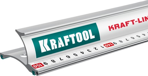 KRAFTOOL KRAFT-LINE, 1.5 м, усиленная алюминиевая линейка со стальной направляющей (34275-150)