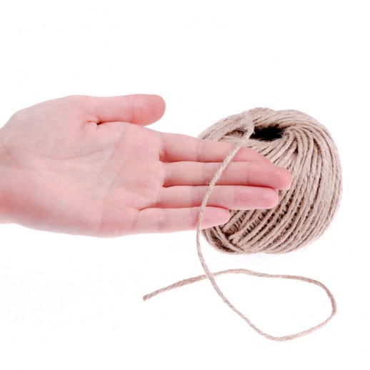 Шпагат джутовый, 1.5 мм, L 100 м, 2-ниточный, Россия Сибртех