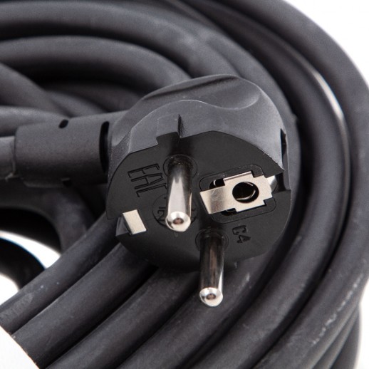 Удлинитель силовой 20 м, 16 А, тип УХз16, КГ 3 x 2.5 мм, 1 розетка, Россия Сибртех