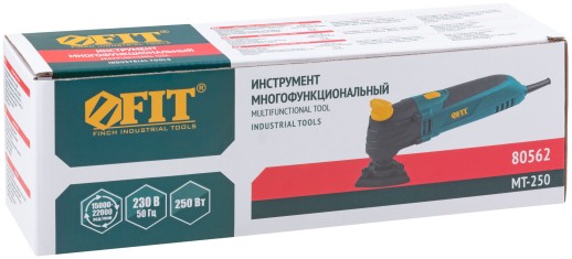 Инструмент многофункциональный 250 Вт; 15000-22000 ход/мин; 3 гр.; 1,2 кг; рез. накл.; коробка