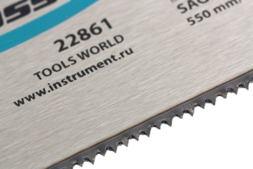 Пильное полотно для прецизионного стусла "Piranha", 550 мм, каленый зуб 2D, 14 TPI Gross