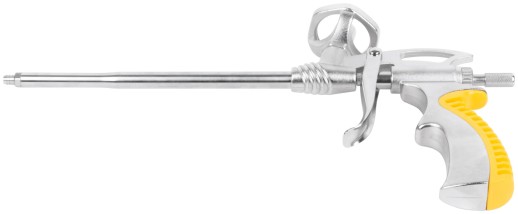 Пистолет для монтажной пены, цельнометаллический, прорезиненная ручка